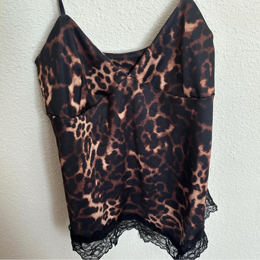 Animal Print Lace Top